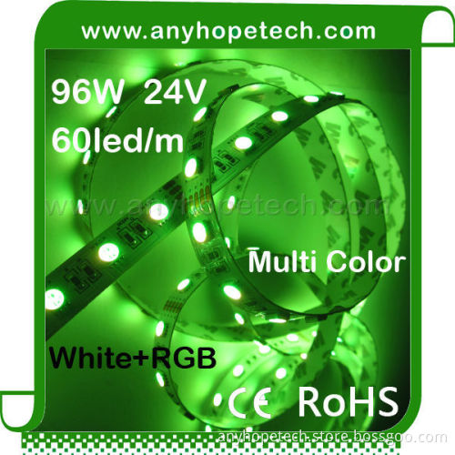 Adjustable color wrgb 60ledm 96 watt led ribbon smd5050